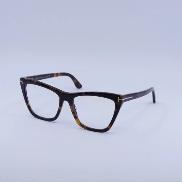 Tom Ford FT5971-B 052 Dark Havana with Magnetic Clip-On Brown Gradient 54mm - Picture 5 of 5